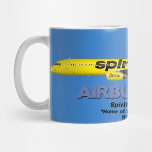 Airbus A321 - Spirit Airlines "Home of the Bare Fare" Mug